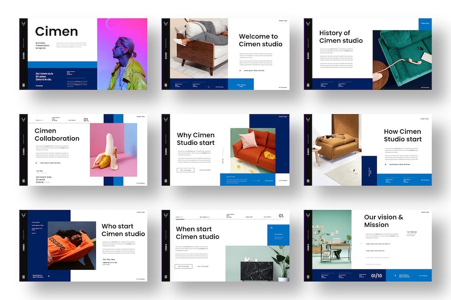 简约大气图片摄影展示多用途keynote模板 - 顶尖PPT