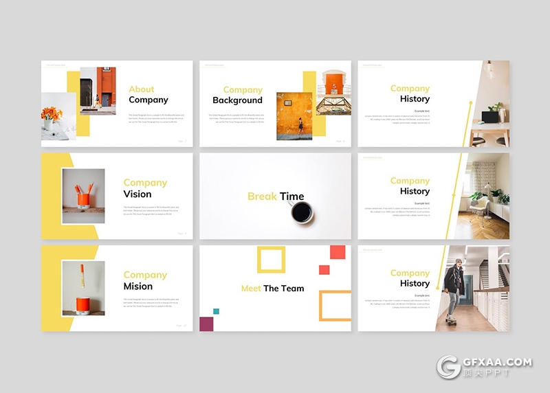 30页扁平化国外极简文艺小清新风格keynote模板 - 顶尖PPT