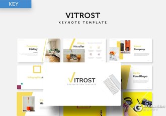 30页扁平化国外极简文艺小清新风格keynote模板 - 顶尖PPT