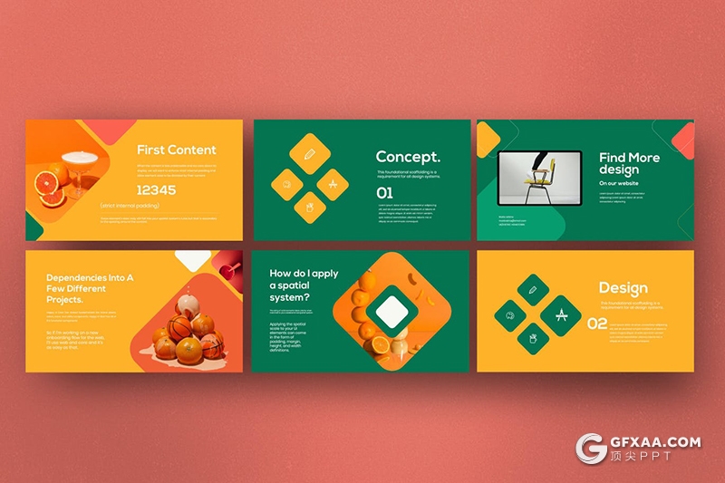 30页彩色创意时尚多用途Google slides模板 - 顶尖PPT