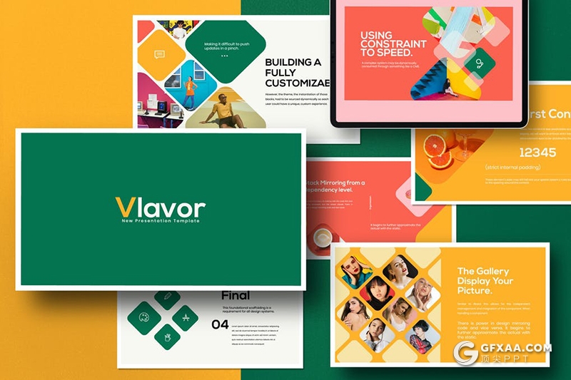 30页彩色创意时尚多用途keynote模板 - 顶尖PPT