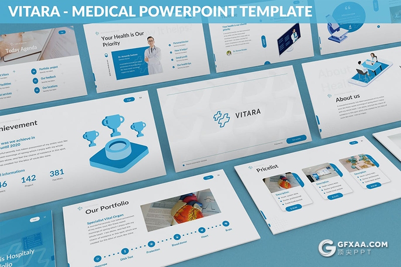 30页医学研究医疗行业工作计划汇报PPT模板3种主题配色 - 顶尖PPT