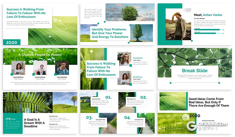 30页森林旅游环境保护业务发展多用途PPT模板 - 顶尖PPT