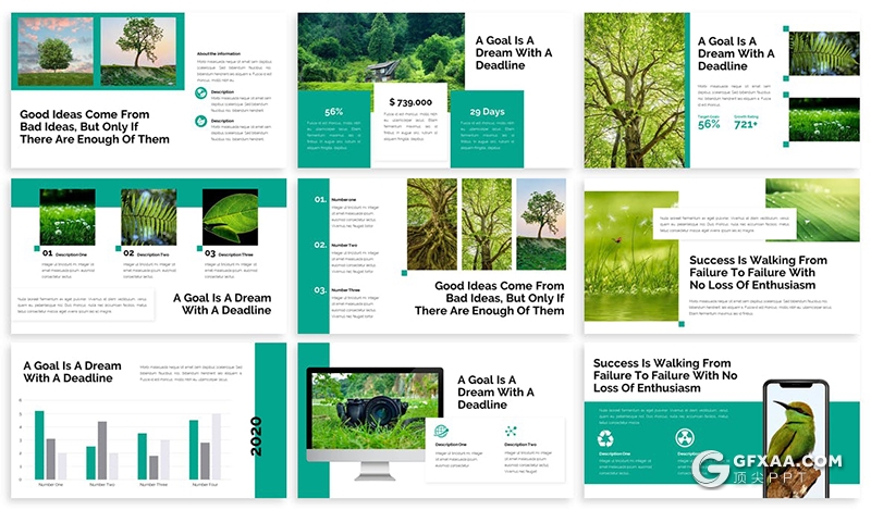 30页森林旅游环境保护业务发展多用途PPT模板 - 顶尖PPT