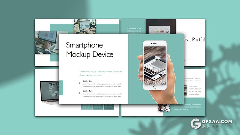 30也扁平化绿色数字营销商务多用途PPT模板 - 顶尖PPT
