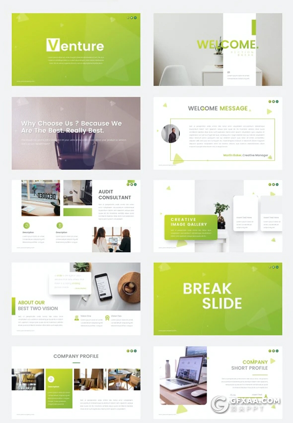 55页国外创意商务风格商业计划书企业宣传介绍PPT模板 - 顶尖PPT