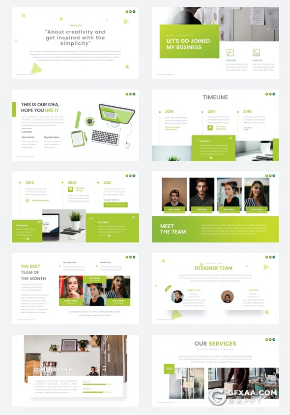 55页国外创意商务风格商业计划书企业宣传介绍PPT模板 - 顶尖PPT