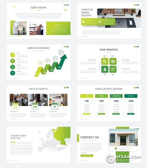 55页国外创意商务风格商业计划书企业宣传介绍PPT模板 - 顶尖PPT