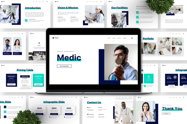 医院医生护士介绍展示keynote模板 - 顶尖PPT