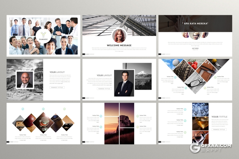 150页国外商务风格企业介绍团队展示项目合作工作汇报多用途PPT模板 - 顶尖PPT