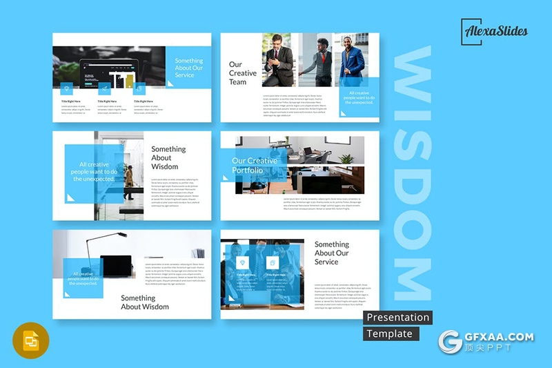 30页简约风格商务团队公司介绍多用途Google slides模板 - 顶尖PPT