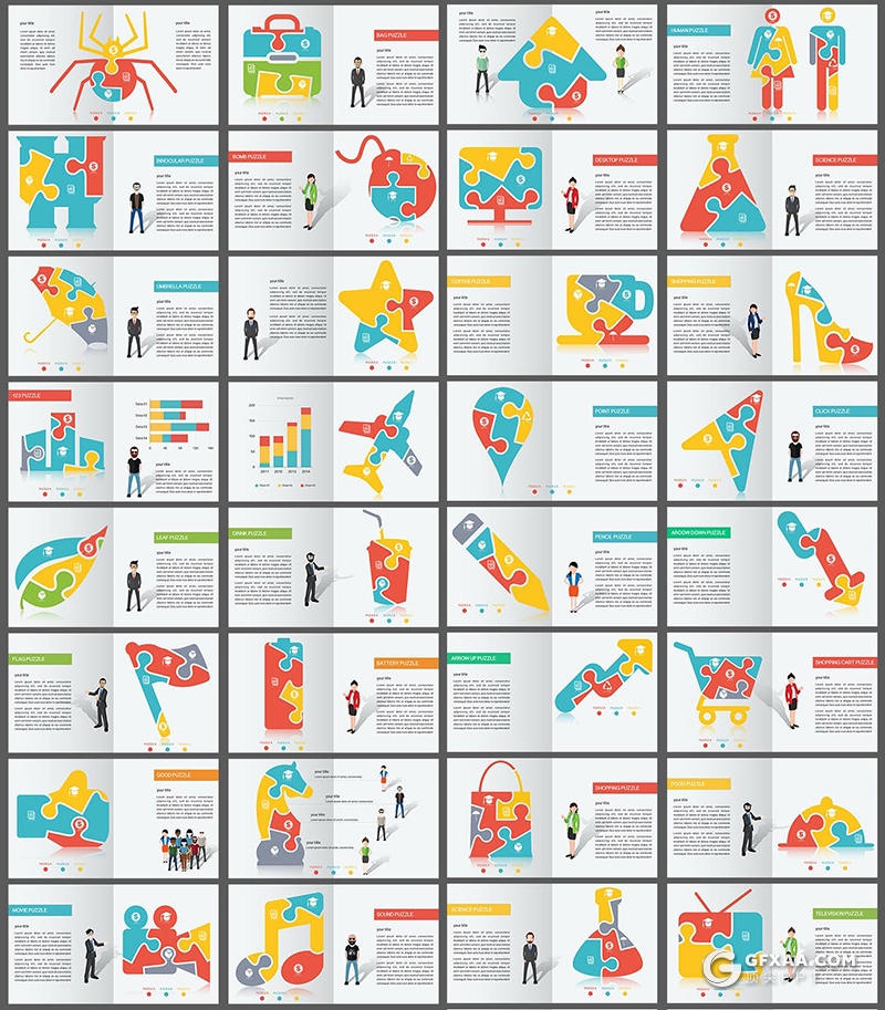 156页欧美商务风格企业全球布局商业演讲keynote模板324个PNG图形文件+102个png图标 - 顶尖PPT