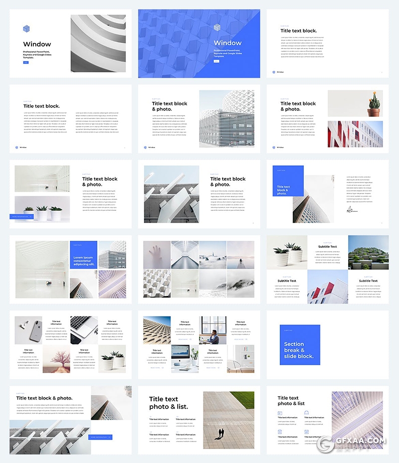 102页国外扁平化商务风格keynote模板全动画演示包含15种配色 16:9和A4竖版keynote模板 - 顶尖PPT