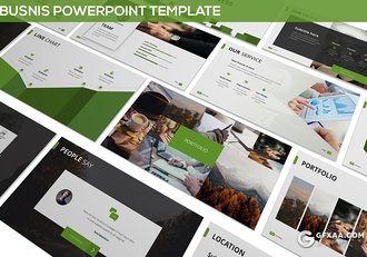 30页国外商务风格企业介绍年终工作计划总结PPT模板3种主题配色 - 顶尖PPT