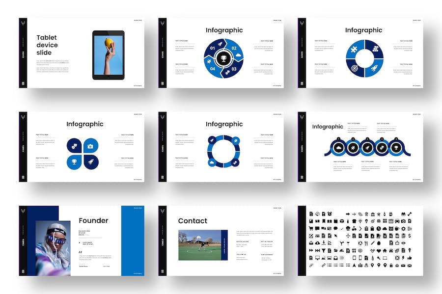 简约大气图片摄影展示多用途keynote模板 - 顶尖PPT