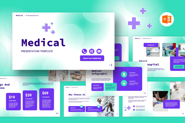 医疗护理医学研究报告分析PPT模板 - 顶尖PPT