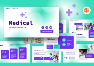 医疗护理医学研究报告分析PPT模板 - 顶尖PPT