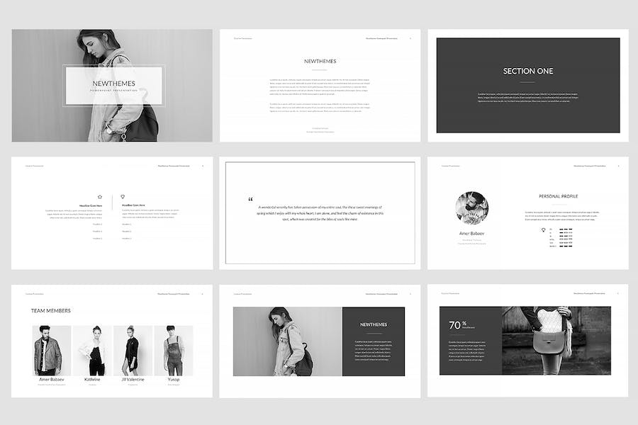 极简设计商务演讲方案PPT模板 - 顶尖PPT