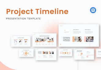 商务项目时间表进度管理规划Keynote模板 - 顶尖PPT
