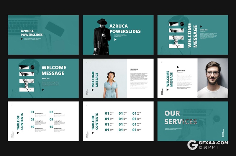 80页国外时尚品牌宣传介绍企业发展史商务多用途PPT模板 - 顶尖PPT