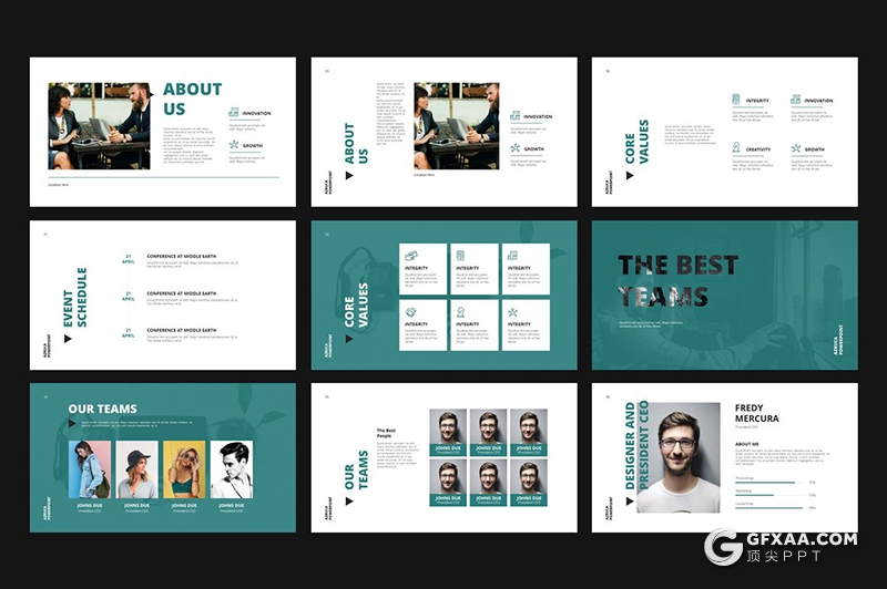 80页国外时尚品牌宣传介绍企业发展史商务多用途PPT模板 - 顶尖PPT