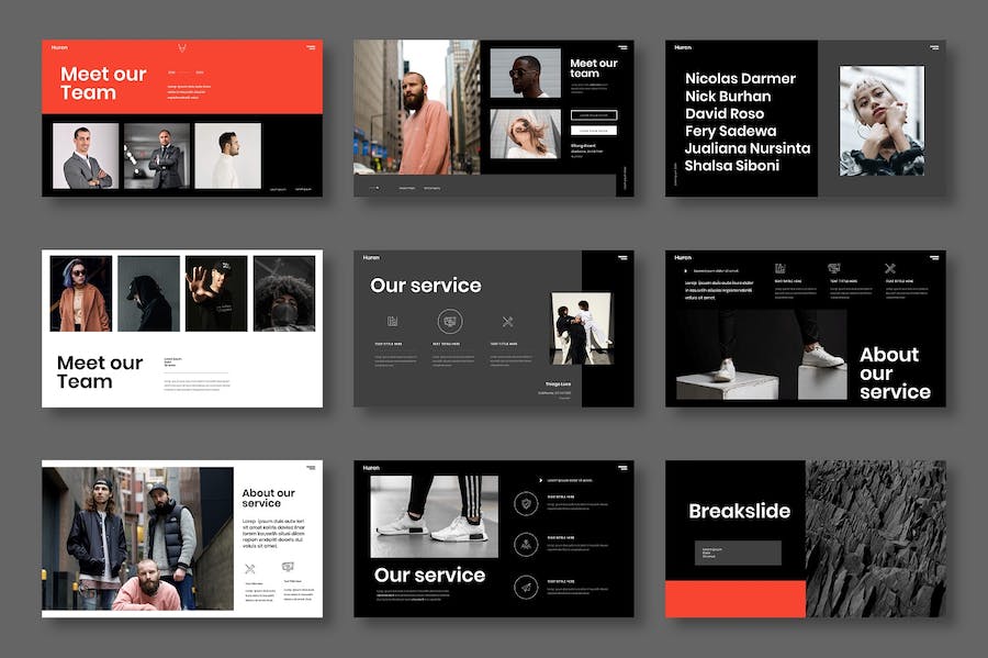 红色商务企业营销宣传Keynote模板 Retry - 顶尖PPT