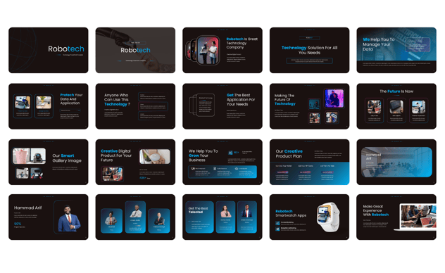 人工智能与技术演示PPT模板 - 顶尖PPT