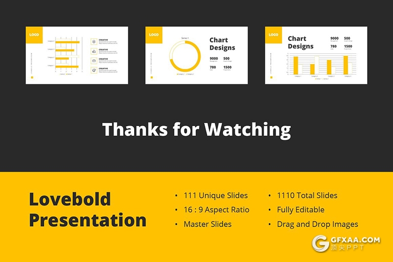 111页国外年终工作汇报项目总结团队介绍通用PPT模板5种主题配色 - 顶尖PPT