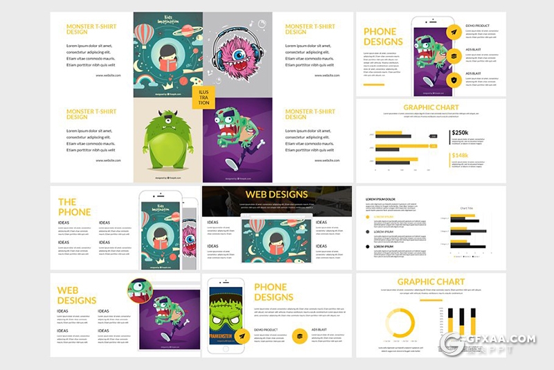 62页创意设计公司项目案例展示团队实力介绍PPT模板 - 顶尖PPT