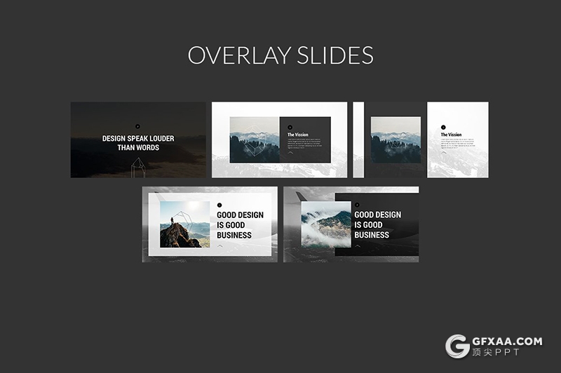 126页创意线性立体二维图形设计PPT模板创意图形图片剪影简约小清新PPT模板 - 顶尖PPT