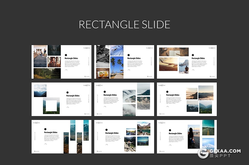 126页创意线性立体二维图形设计PPT模板创意图形图片剪影简约小清新PPT模板 - 顶尖PPT
