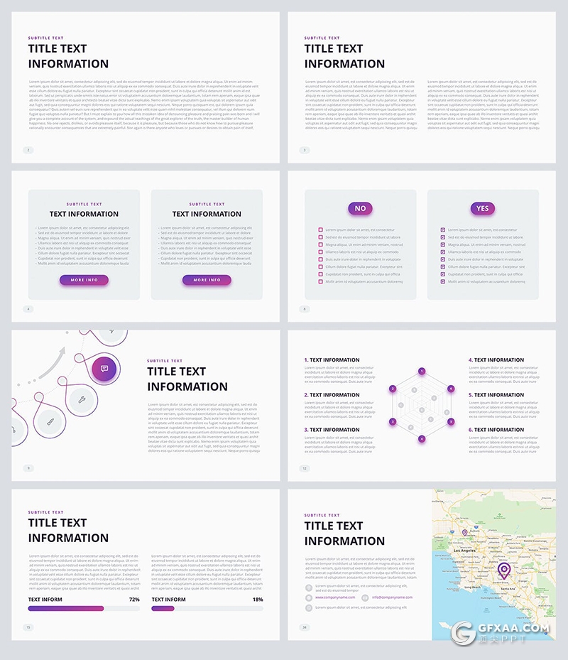 34页数据业务报告工作计划总结PPT模板8种XML配色文件 - 顶尖PPT