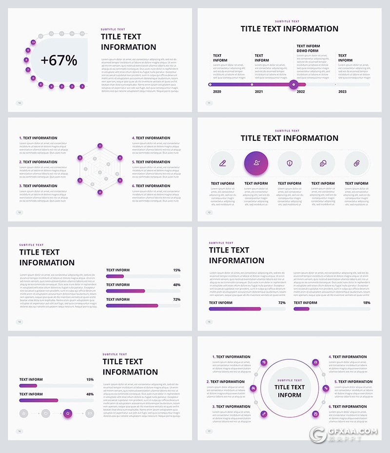 34页数据业务报告工作计划总结PPT模板8种XML配色文件 - 顶尖PPT