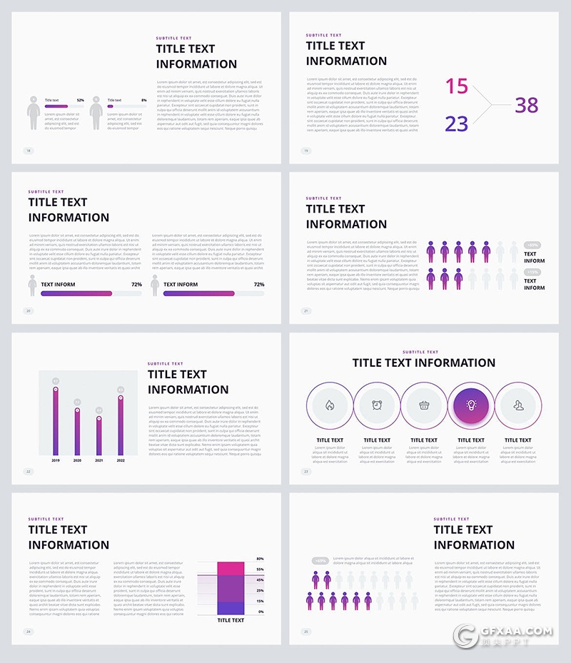 34页数据业务报告工作计划总结PPT模板8种XML配色文件 - 顶尖PPT