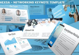 商务社交网络平台应用策划Keynote模板 - 顶尖PPT