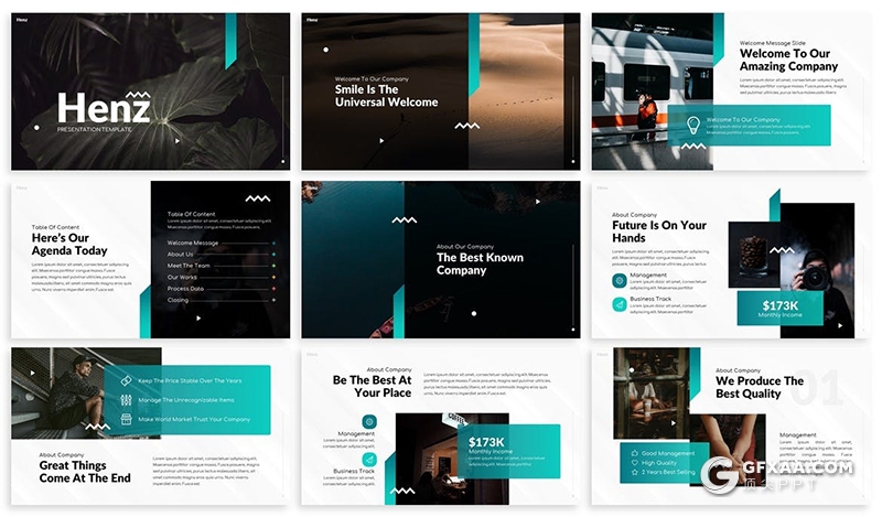 30页商业投资国外商务工作计划分析统计PPT模板 3种主题配色 - 顶尖PPT