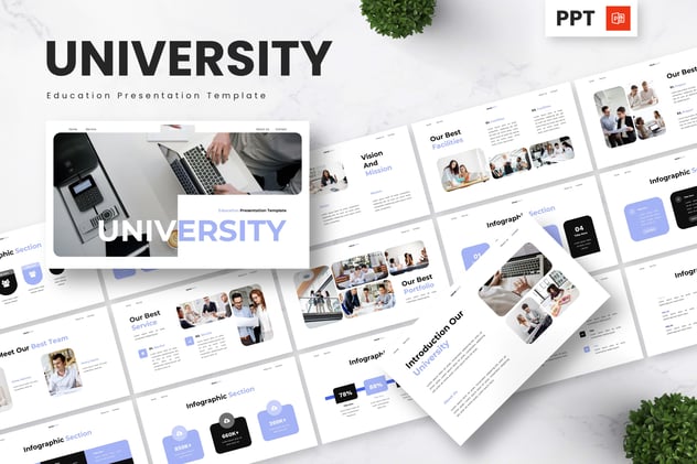 高等教育学校学业规划课程设计PPT模板 - 顶尖PPT