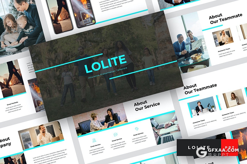 36页亮蓝色企业介绍团队介绍项目合作商务通用PPT模板 - 顶尖PPT
