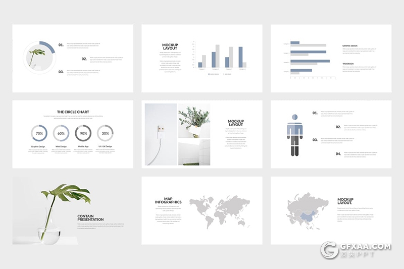 76页极简文艺小清新风格PPT模板 - 顶尖PPT
