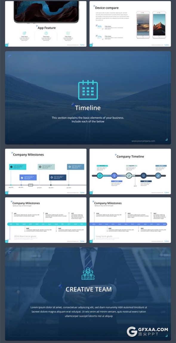 200页国外高端商务风格企业介绍工作计划总结ppt商务信息图形设计卡通插画多用途ppt模板 - 顶尖PPT