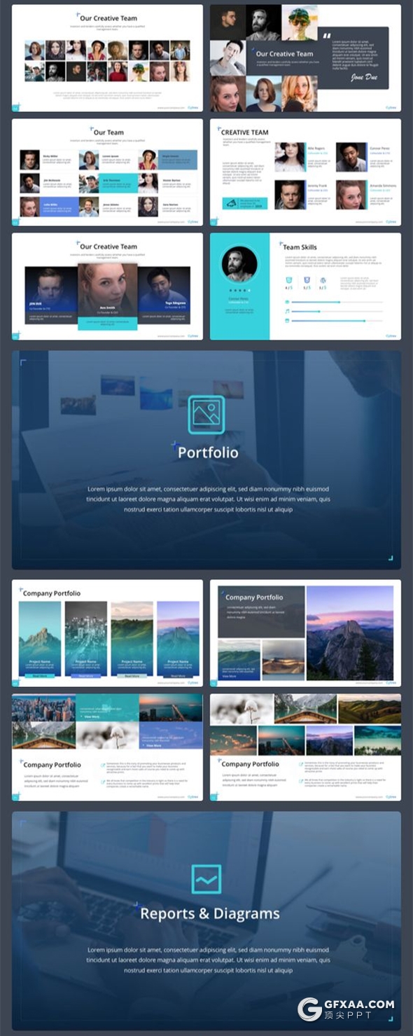 200页国外高端商务风格企业介绍工作计划总结ppt商务信息图形设计卡通插画多用途ppt模板 - 顶尖PPT