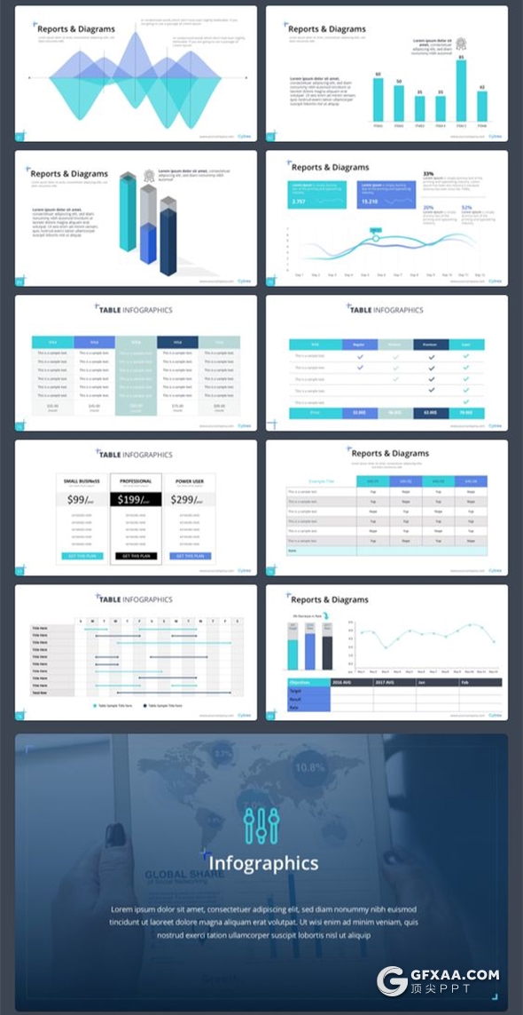 200页国外高端商务风格企业介绍工作计划总结ppt商务信息图形设计卡通插画多用途ppt模板 - 顶尖PPT