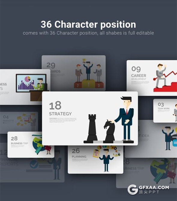 200页国外高端商务风格企业介绍工作计划总结ppt商务信息图形设计卡通插画多用途ppt模板 - 顶尖PPT