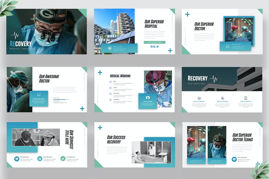 医疗护理讲述展示Keynote模板 - 顶尖PPT