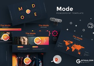 30页创意图形设计国外商务风格多用途PPT模板5种主题配色 - 顶尖PPT