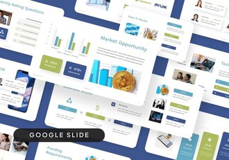 区块链比特币PPT模板 - 顶尖PPT