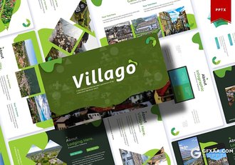 30页创意图形版式设计国外高质量商务通用PPT模板5种主题配色 - 顶尖PPT