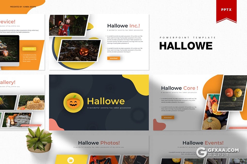 30页卡通风格万圣节主题活动策划PPT模板5种主题配色 - 顶尖PPT