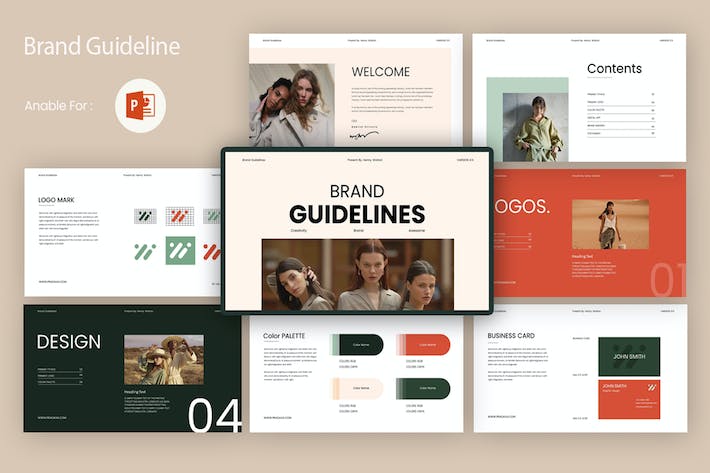 品牌指南宣传推广PPT模板 - 顶尖PPT