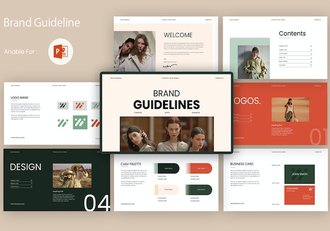 品牌指南宣传推广PPT模板 - 顶尖PPT